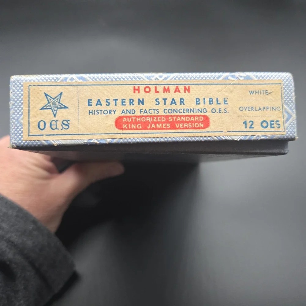 Vintage KJV Small Holy Bible Order of the Eastern Star OES Masonic LN In Box